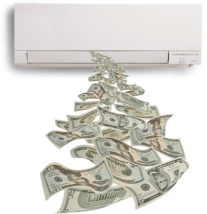 cash flow from ductless ac