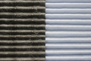 dirty HVAC air filter vs clean filter