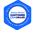 American Standard Customer Care Dealer badge