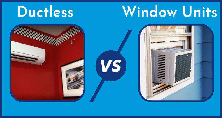 Window Air Conditioners Vs. Ductless Mini-Splits