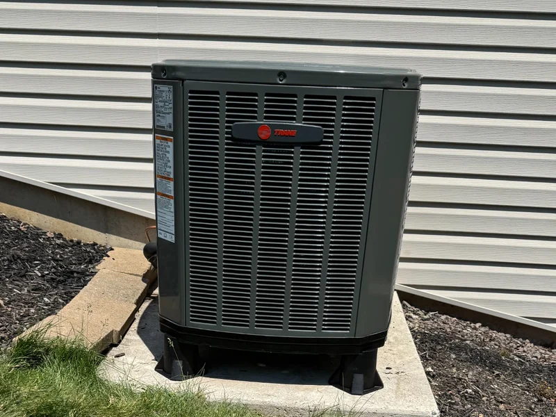 New Trane AC condenser and A-coil after replacement in New Cumberland, PA Air Comfort Technologies