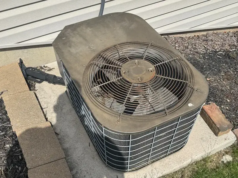 Old R22 air conditioning system before replacement in New Cumberland, PA — Air Comfort Technologies