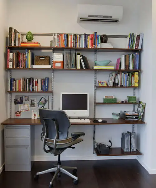 Mitsubishi ductless mini-split high wall unit installed in home office in York County PA by Air Comfort Technologies