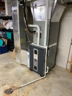 New furnace inside of a home