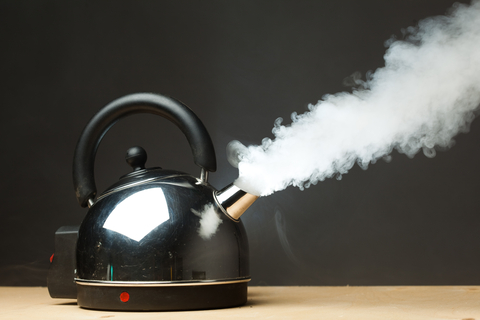 Tea Kettle Steaming