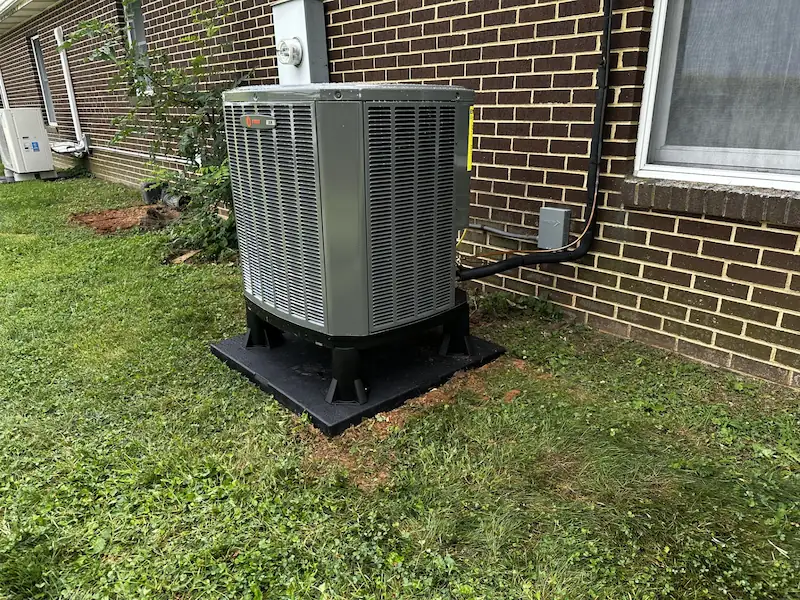 Trane heat pump system installed by Air Comfort Technologies at a local church in Stewartstown, PA