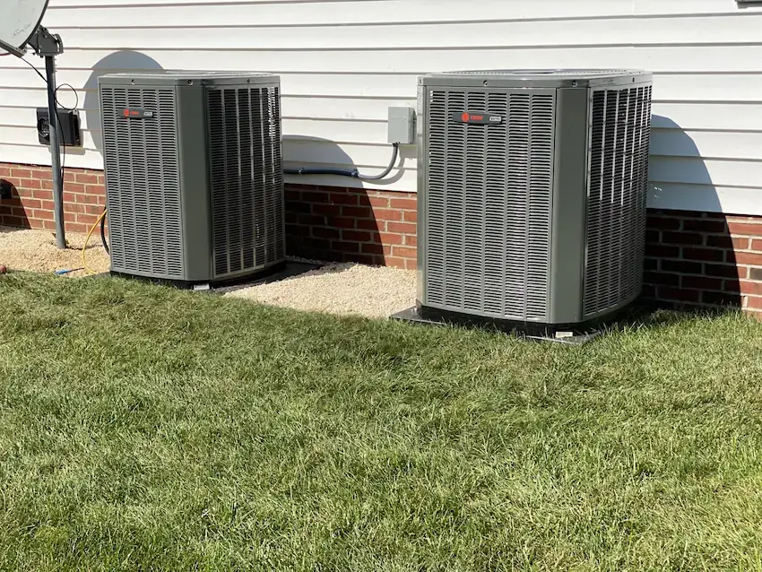 Two Trane 18 SEER variable speed AC units installed by Air Comfort Technologies in Shrewsbury, PA