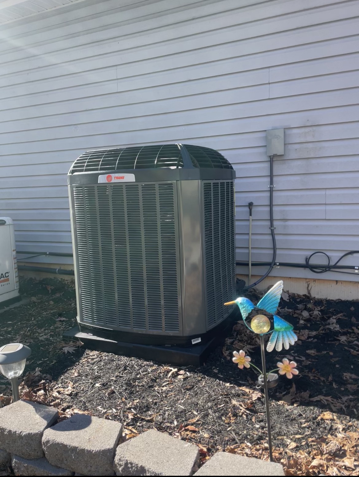 Trane 17 seer 2 stage ac unit installed in dover pa