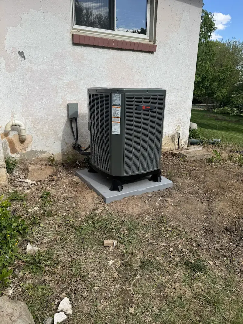 Trane 16 SEER2 air conditioning unit installed by Air Comfort Technologies in Manchester PA