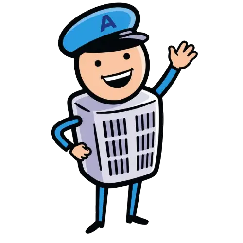 Air Comfort Mascot waving