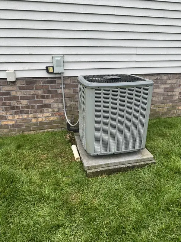 Leaking R-410A air conditioning system before replacement in York, PA Air Comfort Technologies